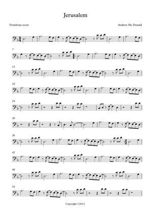 Jerusalem Bb Trombone Score