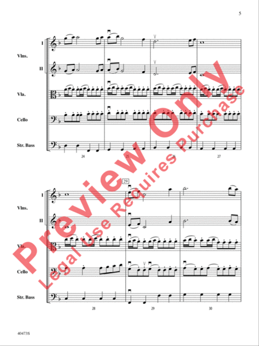 Across the Wind String Orchestra scores gallery preview page 6