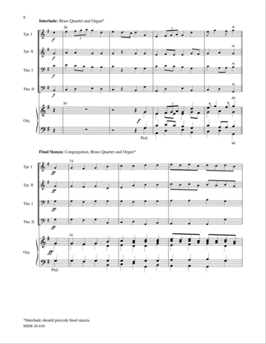 Tallis Canon: A Festive Hymn Setting Unison Choir scores gallery preview page 6