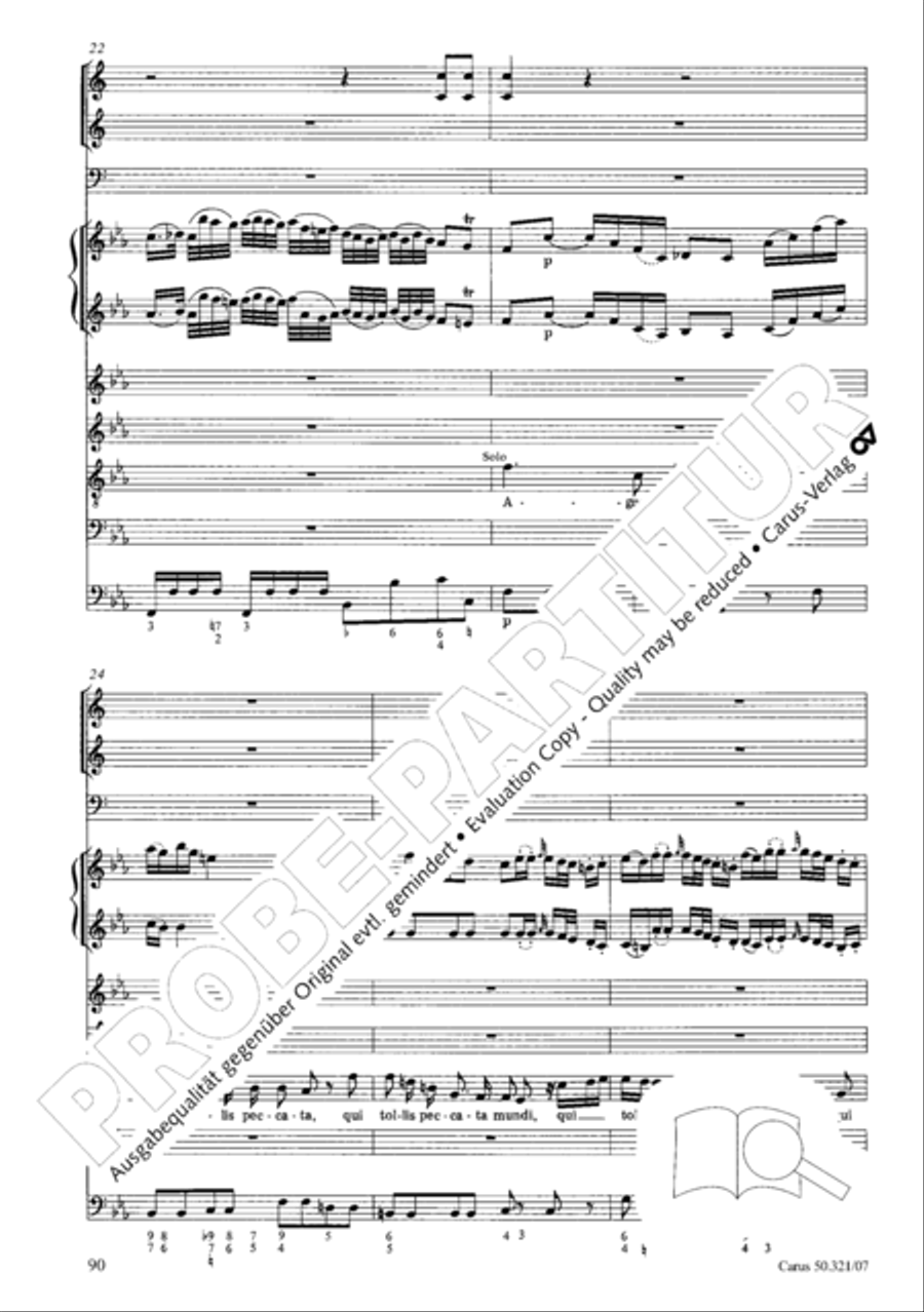 Requiem in C minor 4-Part scores gallery preview page 97