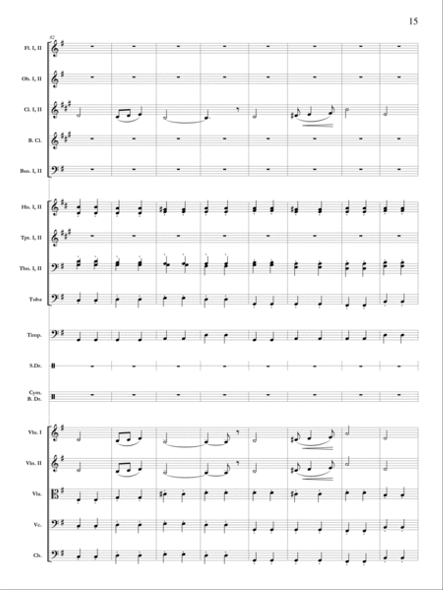 Pomp and Circumstance March No. 1 Orchestra scores gallery preview page 16