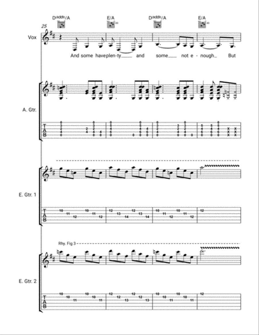 Power of Love Electric Guitar scores gallery preview page 6
