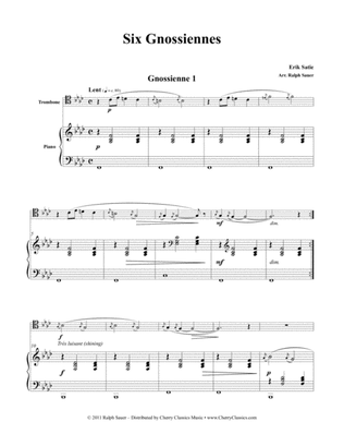 Six Gnossiennes for Trombone & Piano