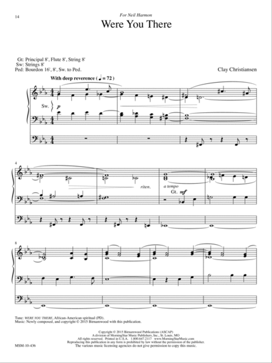 All Glory, Laud, and Honor Organ scores gallery preview page 15