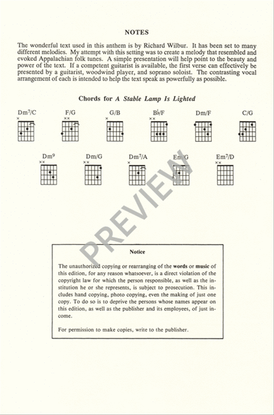 A Stable Lamp is Lighted 4-Part scores gallery preview page 3