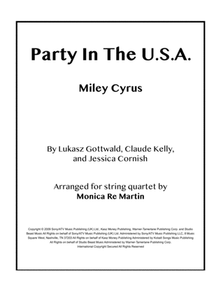 Book cover for Party In The U.s.a.