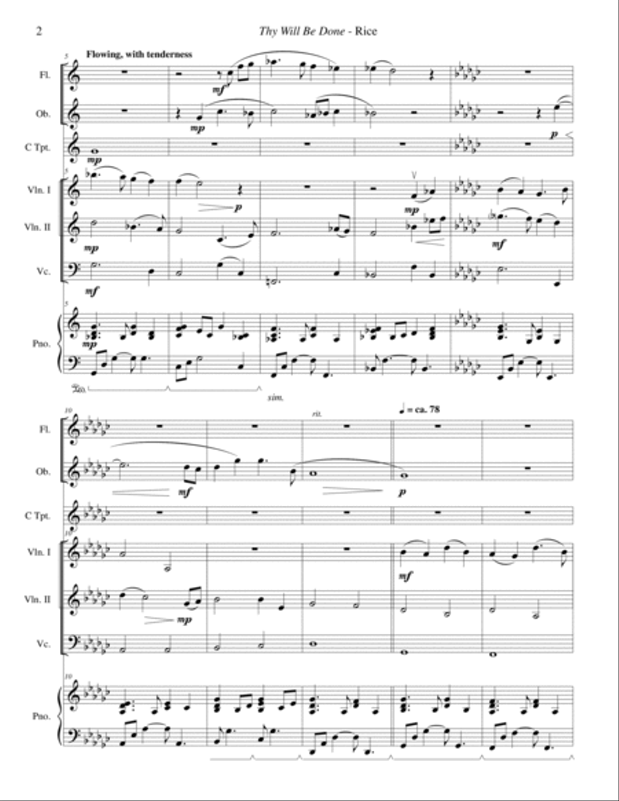Thy Will Be Done Easter Oratorio 4-Part scores gallery preview page 6