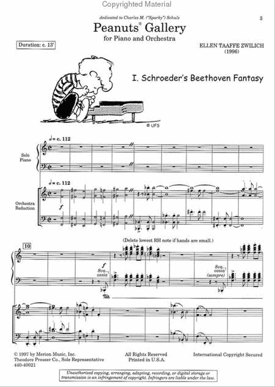 Peanuts Gallery Chamber Music scores gallery preview page 2