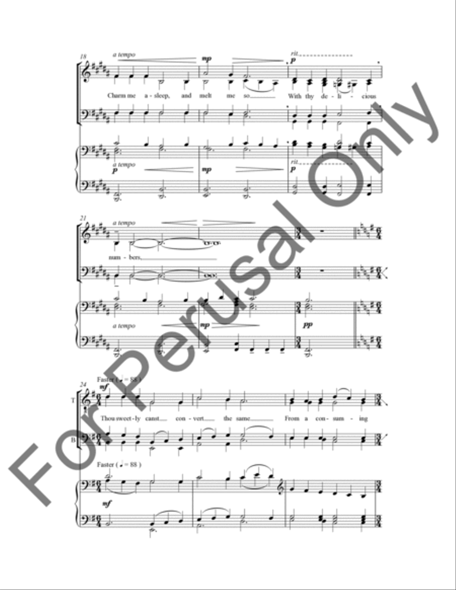 Charm Me Asleep: To Music 4-Part scores gallery preview page 4