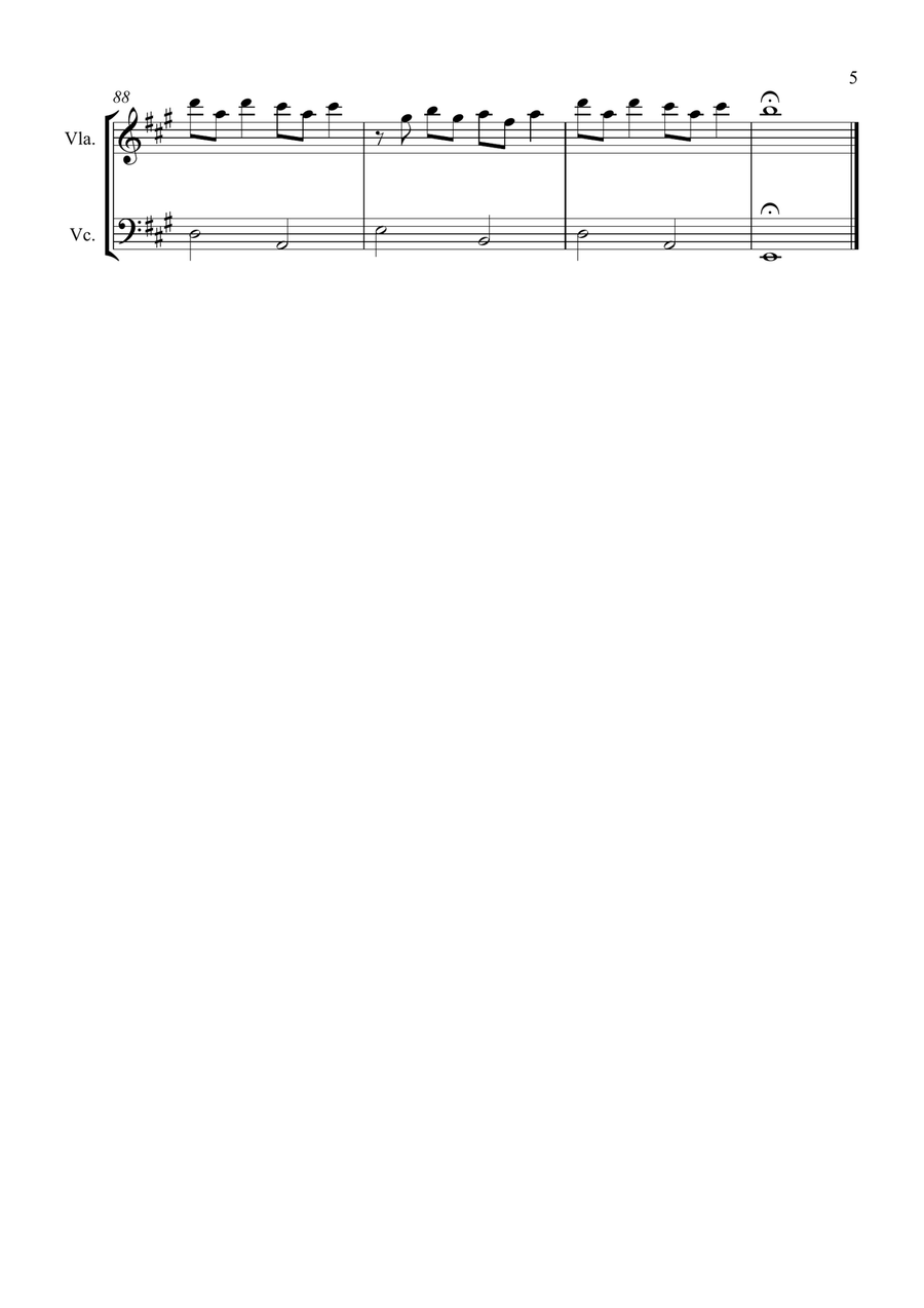 Bittersweet Symphony String Duet scores gallery preview page 5