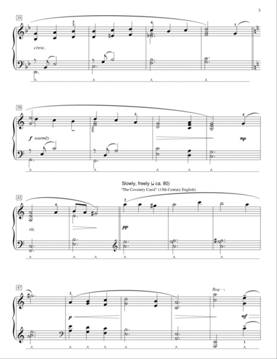 So Tender And Mild - A Christmas Medley Piano Method scores gallery preview page 3