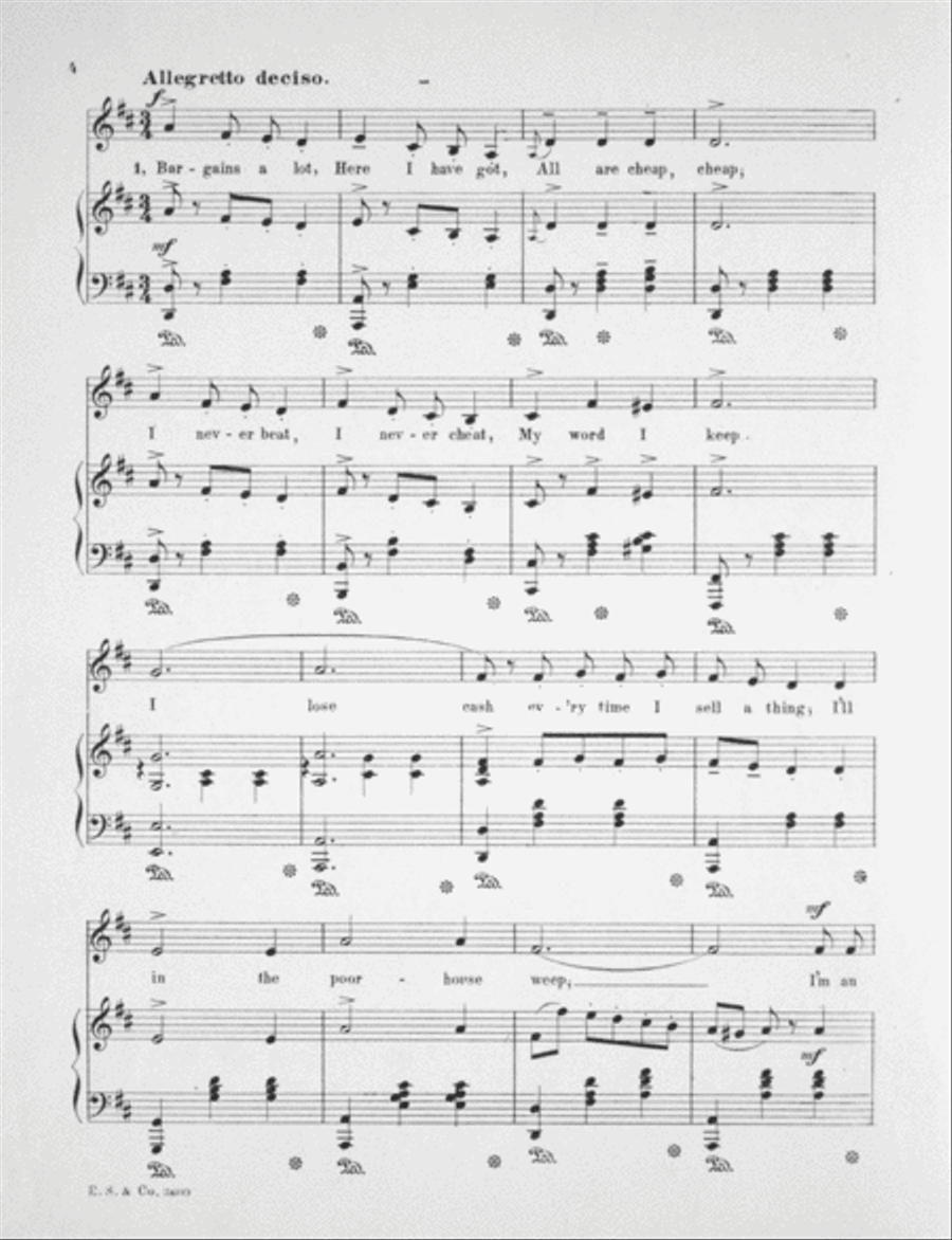 Song of the Cheating Pedlar Voice scores gallery preview page 4
