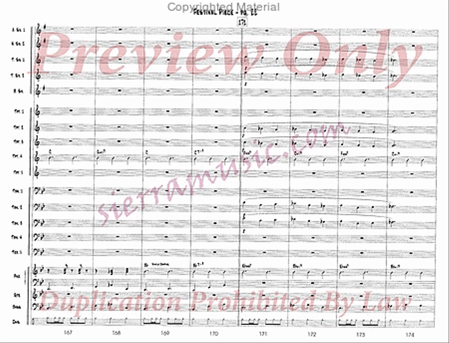 Festival Piece Big Band scores gallery preview page 23