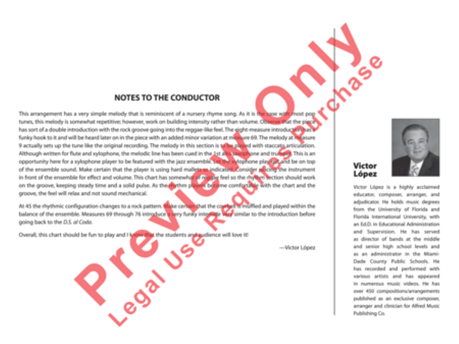 Somebody That I Used to Know Jazz Ensemble scores gallery preview page 3
