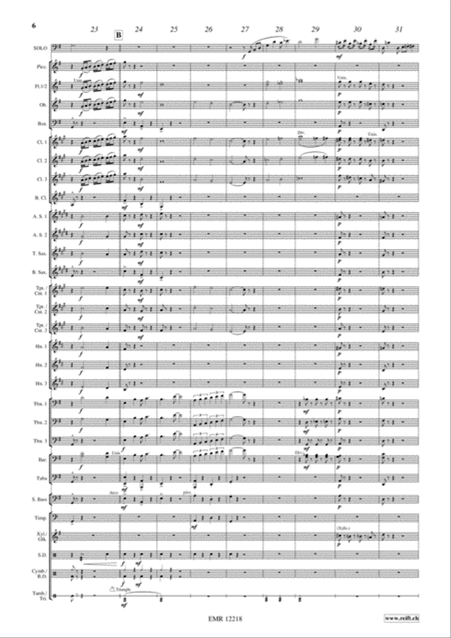 Concerto Piccolo Concerto Piccolo Concert Band scores gallery preview page 7
