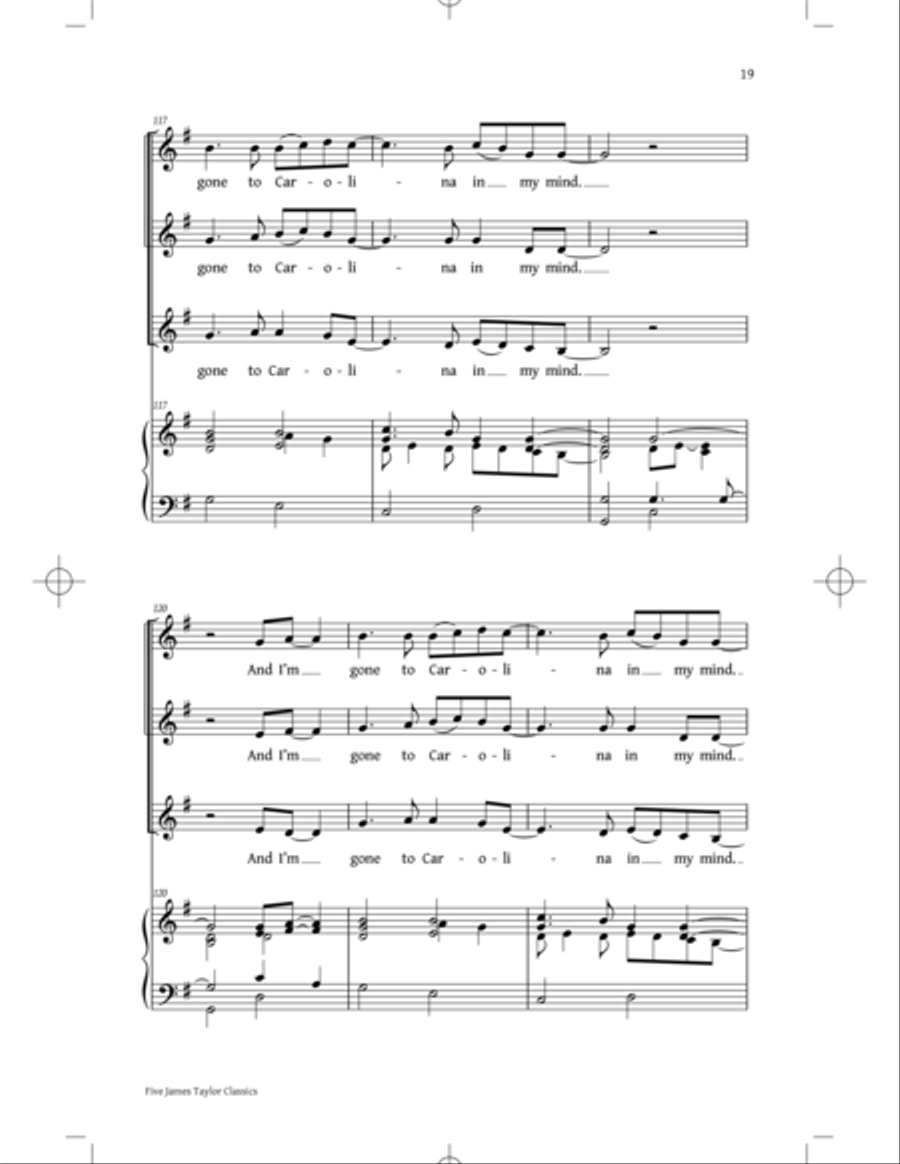 You've Got A Friend: Five James Taylor Classics SSA scores gallery preview page 17