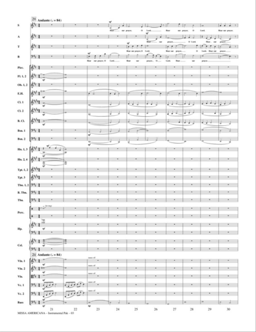 Missa Americana - Full Score Choir scores gallery preview page 3