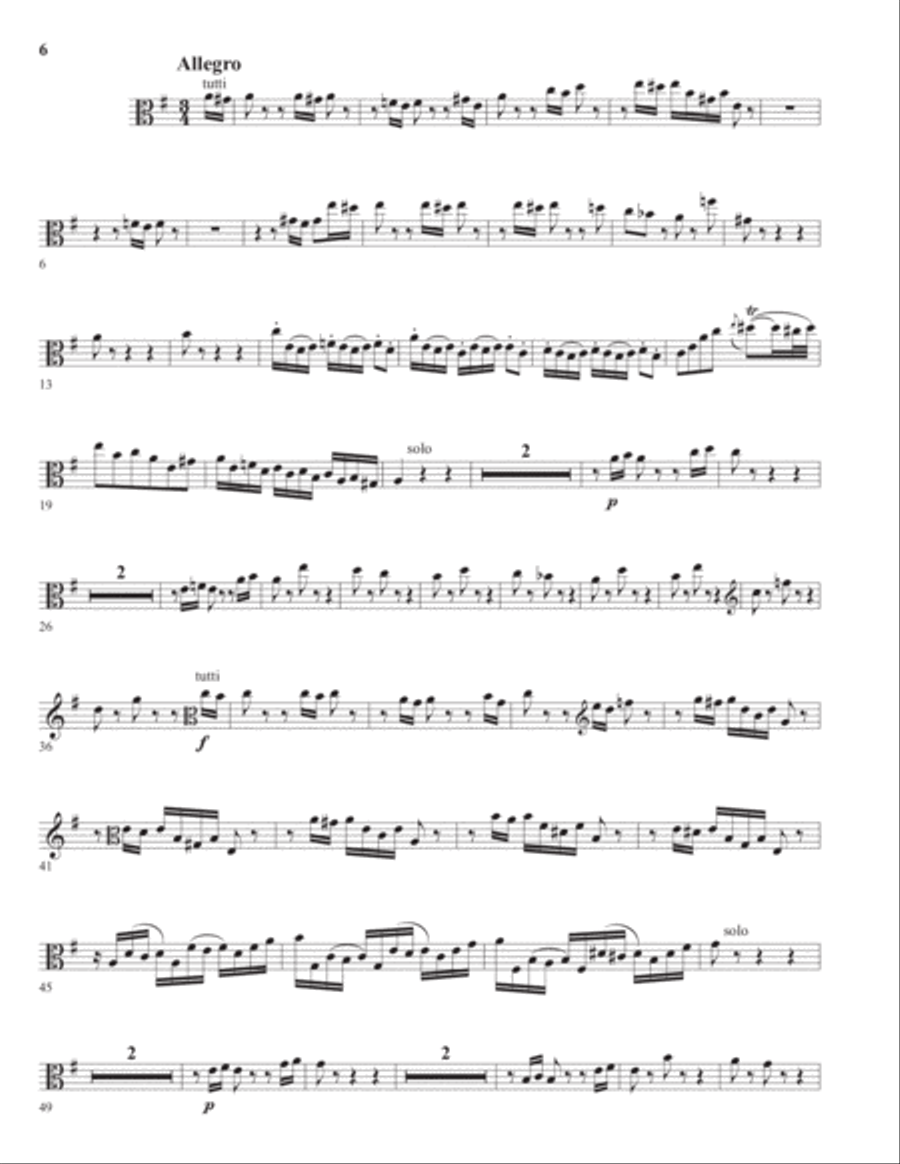 Concerto for Two Violas in A Minor ENSEMBLE PARTS Chamber Orchestra scores gallery preview page 6