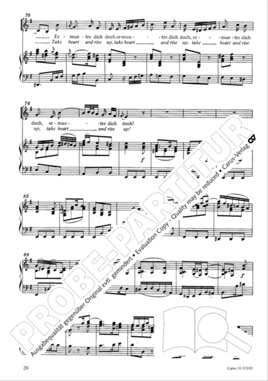 O my spirit, be prepared (Mache dich, mein Geist, bereit) 4-Part scores gallery preview page 21