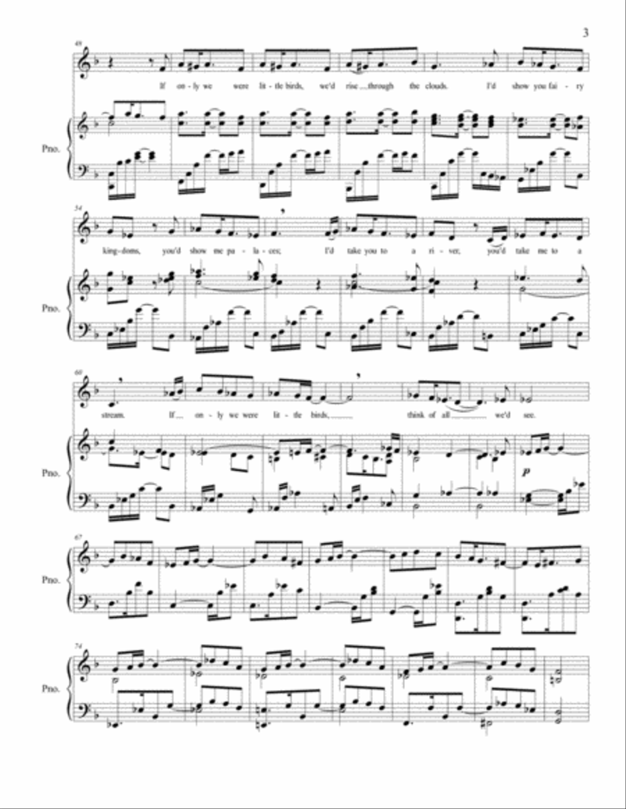 Little Birds Piano scores gallery preview page 3