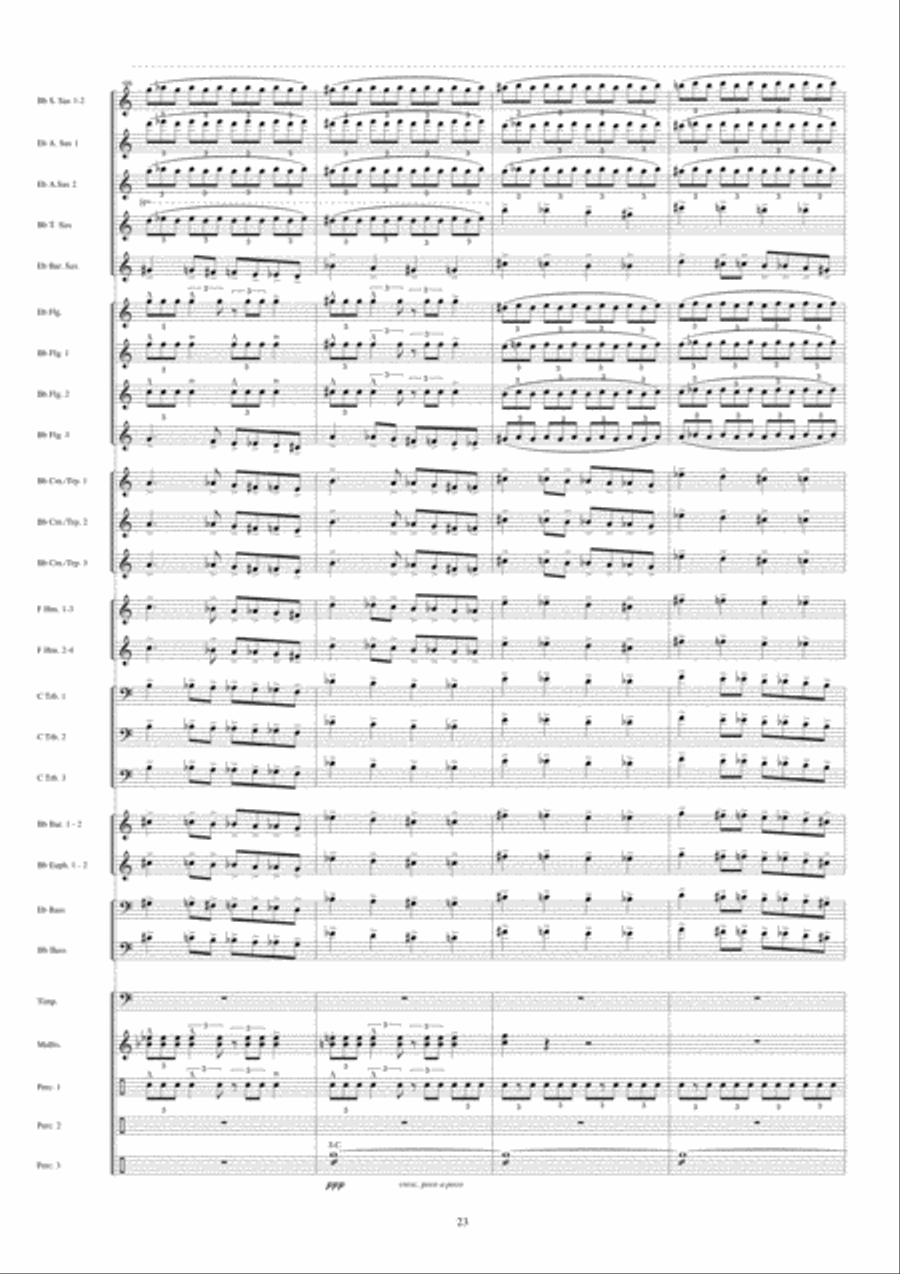 Jericho Fanfare Band scores gallery preview page 24