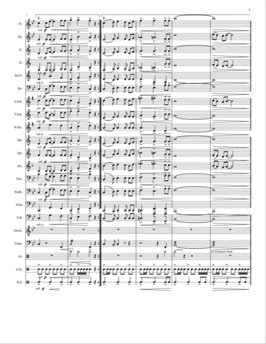 Soaring With Eagles Soaring With Eagles Concert Band scores gallery preview page 3