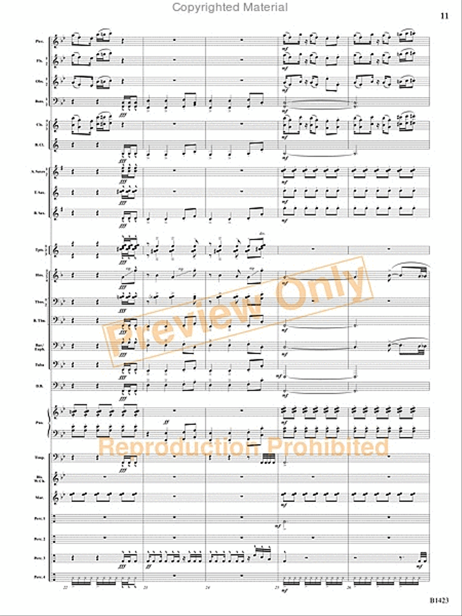 Dakota Fanfare Dakota Fanfare Concert Band scores gallery preview page 10