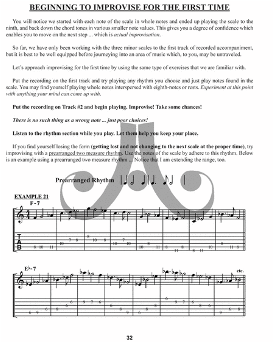 Volume 1 For Guitar - How To Play Jazz & Improvise image number null