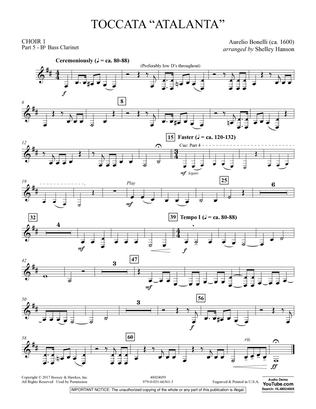 Toccata ("Atalanta") - Choir 1-Pt 5 Bass Clarinet