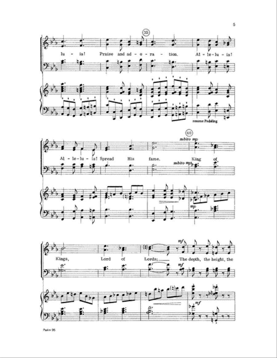 Psalm 95 Psalm 95 Choir scores gallery preview page 5