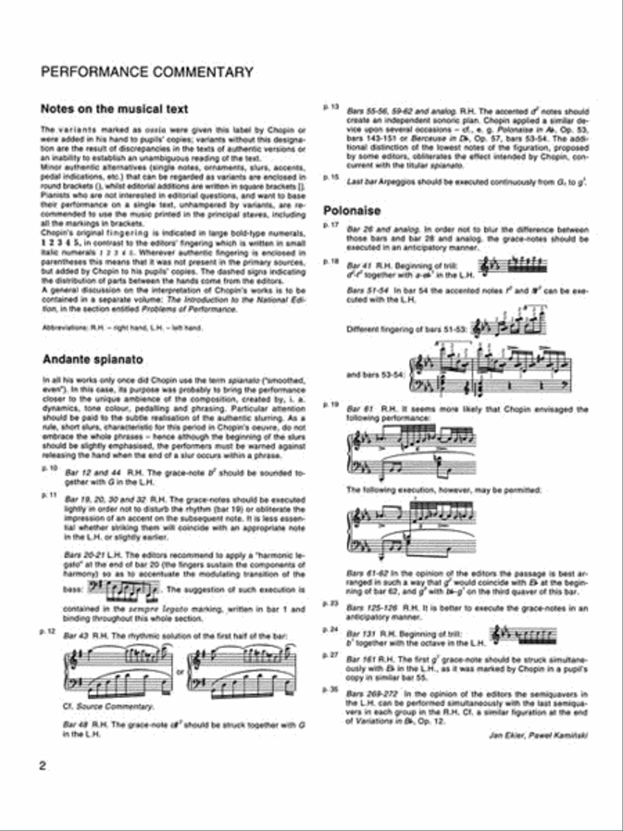 Grande Polonaise in E Flat Major Op. 22 for Piano and Orchestra