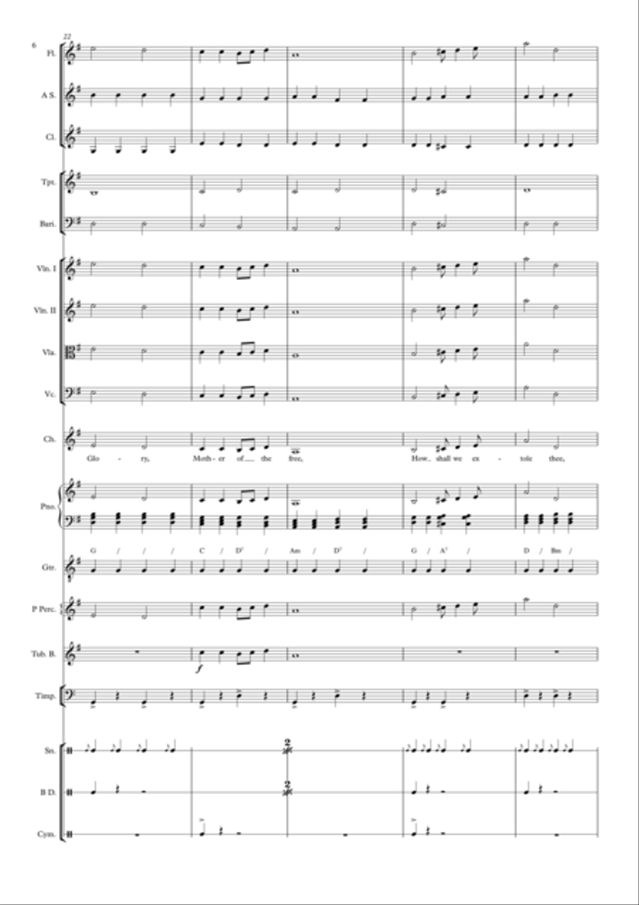 Land Of Hope And Glory - Bgt Full Orchestra scores gallery preview page 6