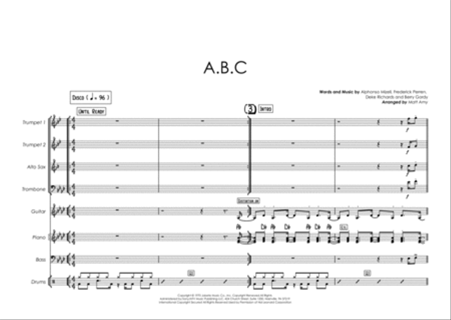 ABC Jazz Ensemble scores gallery preview page 1