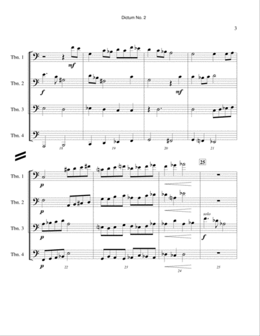 Dictum No. 2 Dictum No. 2 Brass Ensemble scores gallery preview page 3