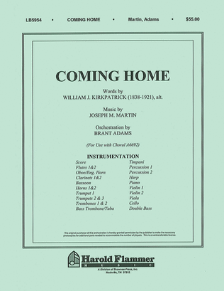Book cover for Coming Home (from Legacy of Faith)