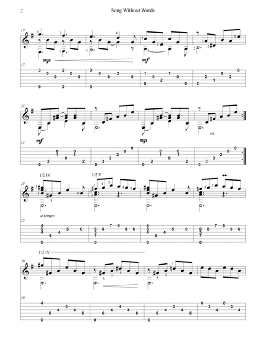 "Wintersong" album for solo classical fingerstyle guitar (+ TAB) image number null