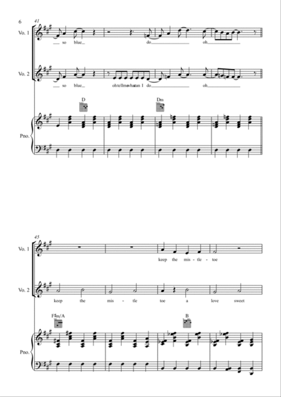 Santa Can't You Hear Me Piano scores gallery preview page 6