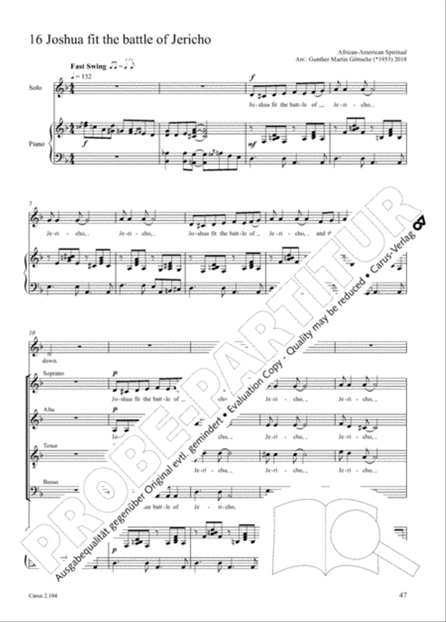 Hallelujah. Gospels and Spirituals for mixed choir Mixed Choir scores gallery preview page 35