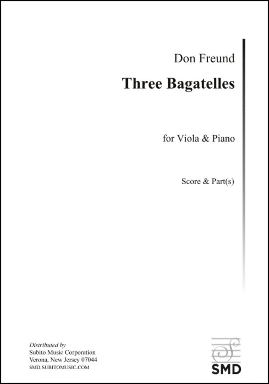 Three Bagatelles Viola scores gallery preview page 1