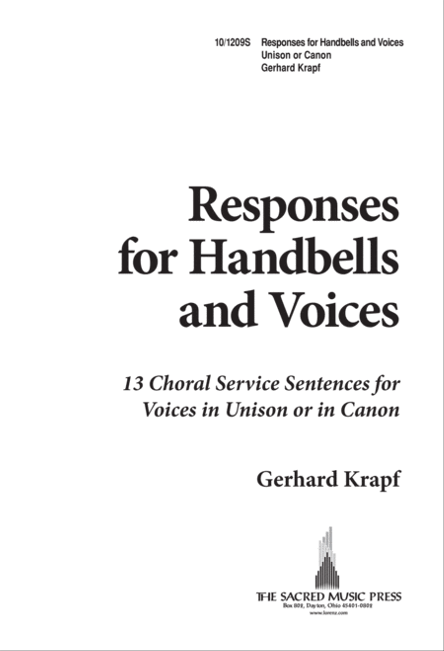Responses for Handbells and Voices Unison Choir scores gallery preview page 1