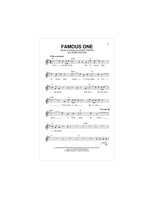 Book cover for Famous One