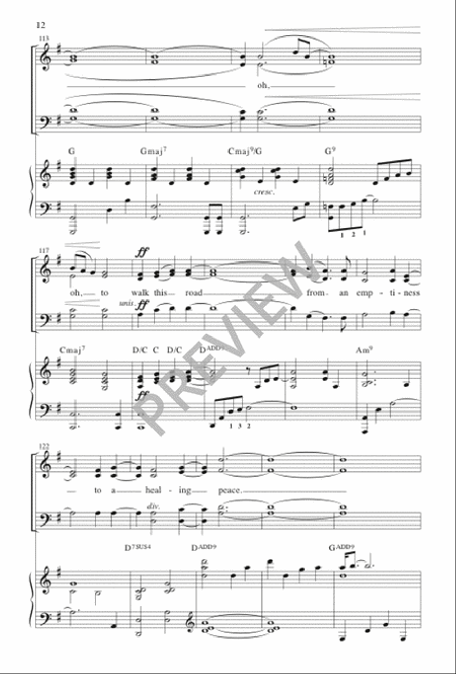 I'll Walk by Your Side I'll Walk by Your Side 4-Part scores gallery preview page 13