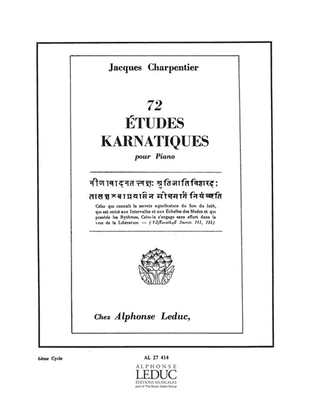 72 Etudes Karnatiques - 6e Cycle (piano Solo)