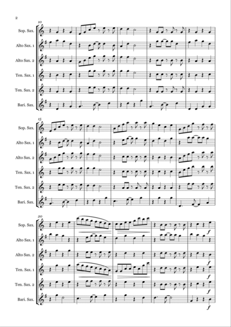 Under The Sea Woodwind Ensemble scores gallery preview page 2