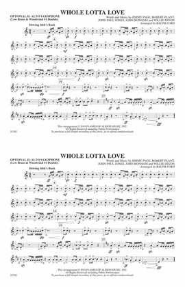 Whole Lotta Love: Optional Alto Sax
