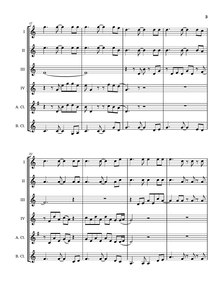Sultans Of Swing Clarinet Quintet scores gallery preview page 4