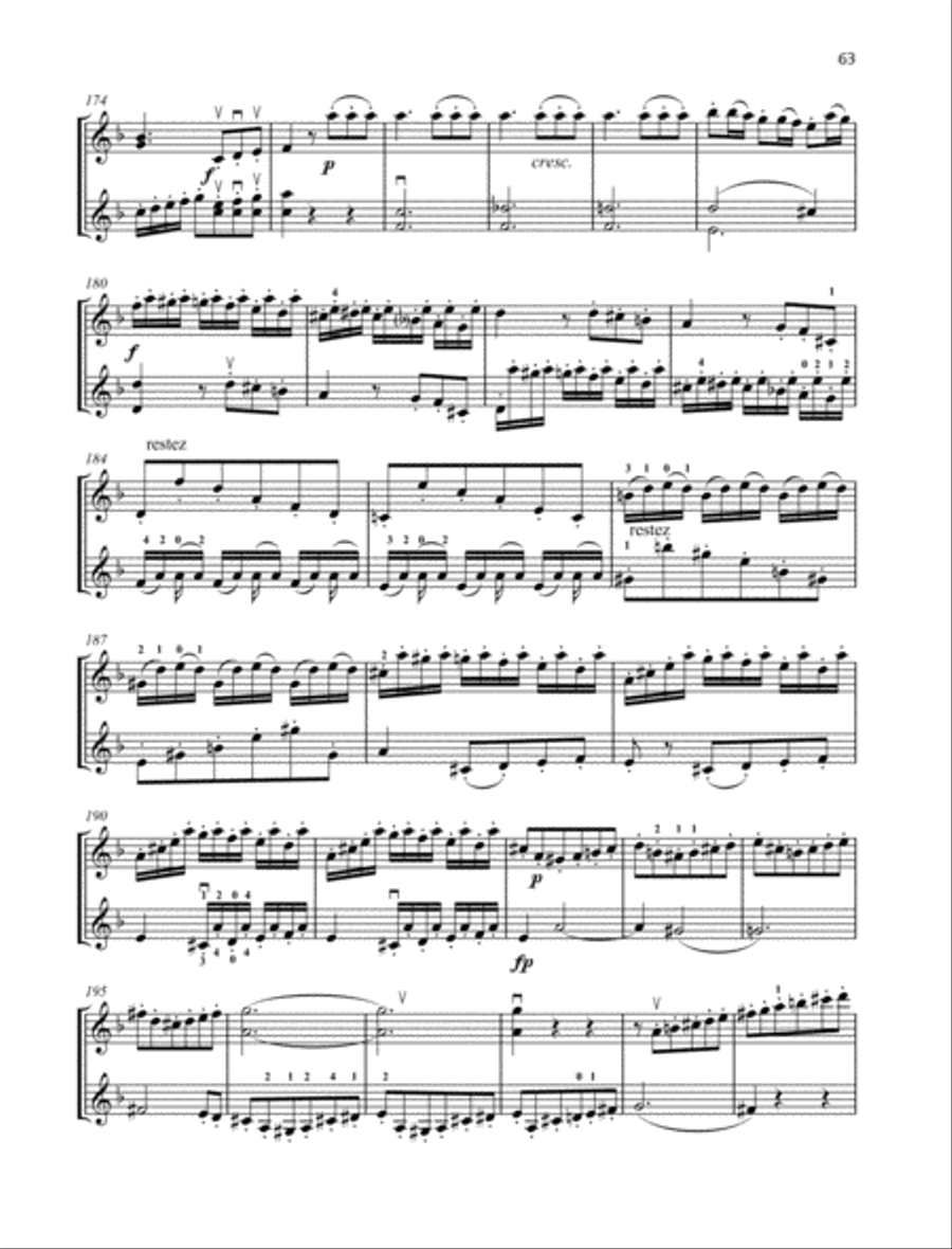 Duo concertant G major Duo concertant G major Violin scores gallery preview page 6