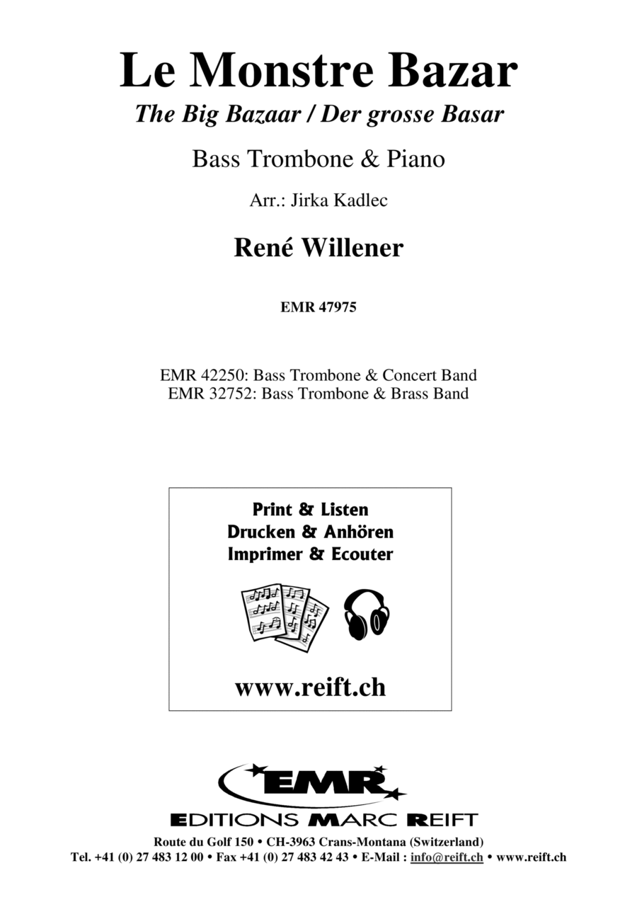 Le Monstre Bazar Trombone scores gallery preview page 1