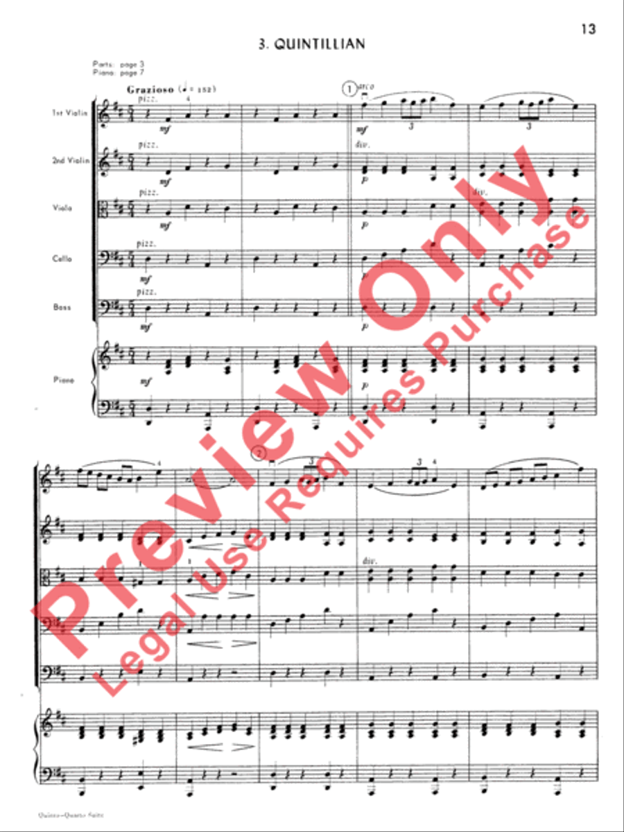 Quinto-Quarto Suite Quinto-Quarto Suite String Orchestra scores gallery preview page 14