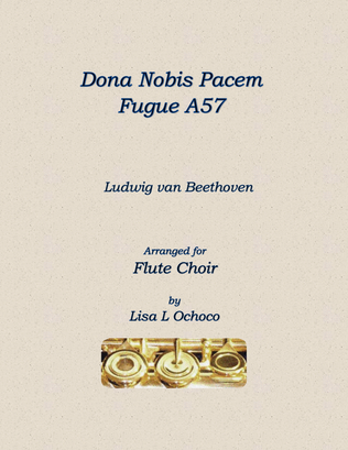 Book cover for Dona Nobis Pacem A57 for Flute Choir